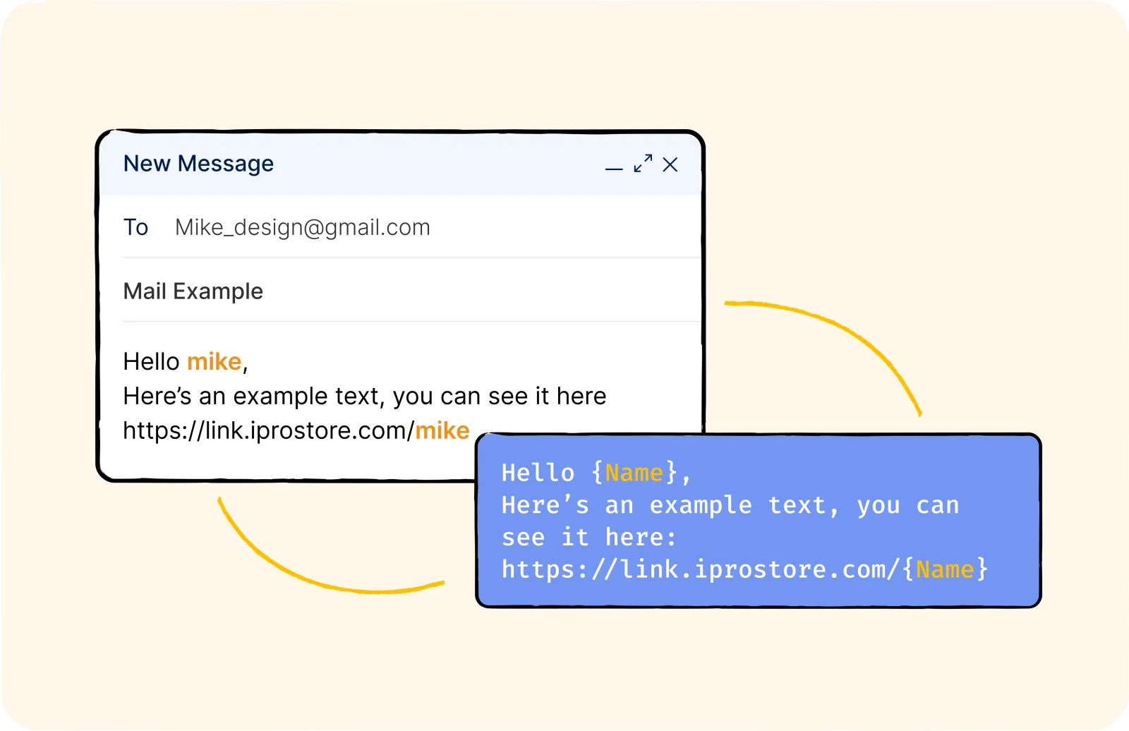 LnkFlow minting a unique branded link for every recipient on a list